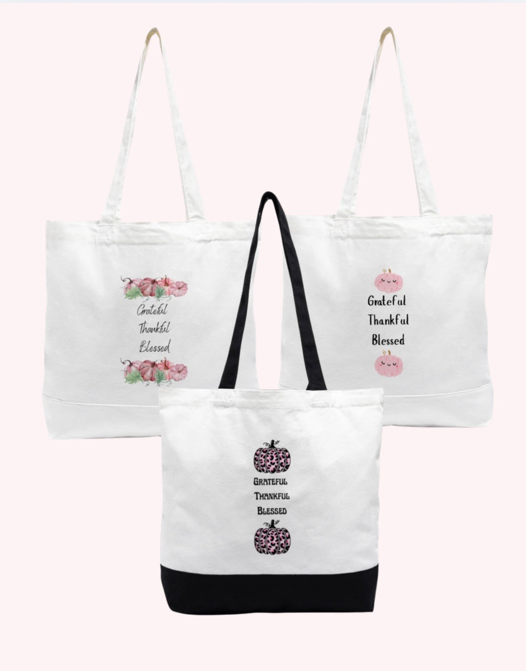 Tote-ally Grateful, Thankful, Blessed Bags💖🍁